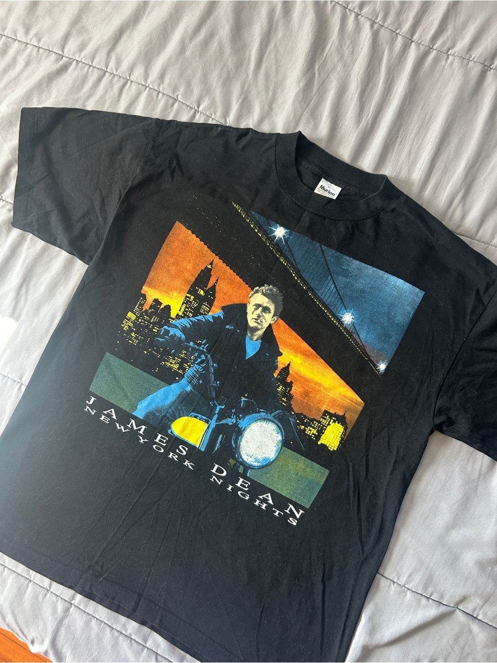 Black Graphic Short-Sleeve T-Shirt - James Dean New York Print Murina Tag 🏷️ XL